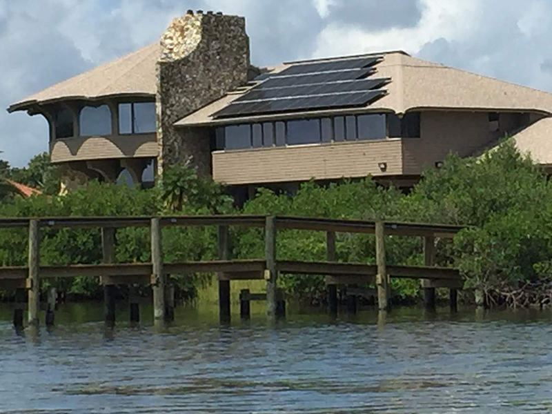 all american solar panels getting sun energy near water